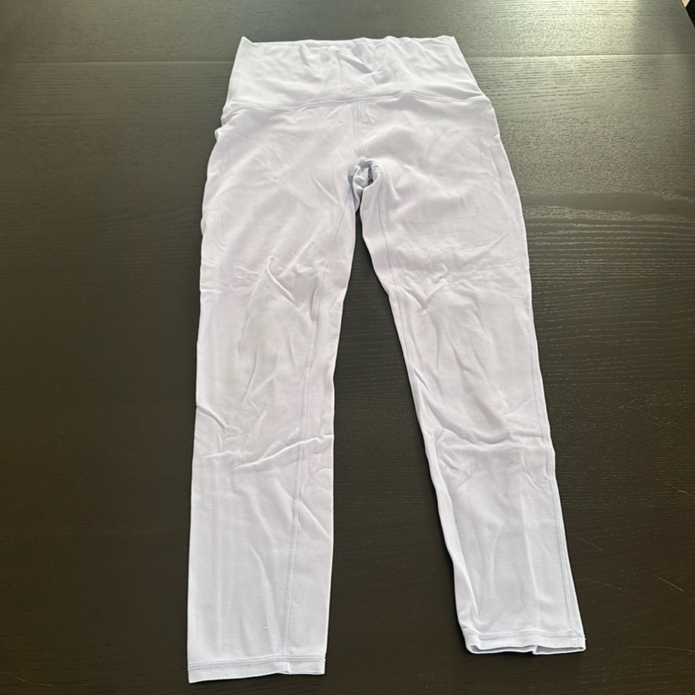 Ivivva girls leggings periwinkle colour. Fits like a womens zero.